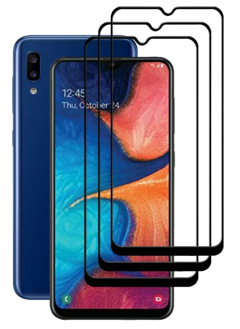 ACLIX 3 Pieces Antistatic ESD Dustproof Premium Quality High Definition Tempered Glass Screen Protector Designed For Samsung Galaxy A20 - Image 1