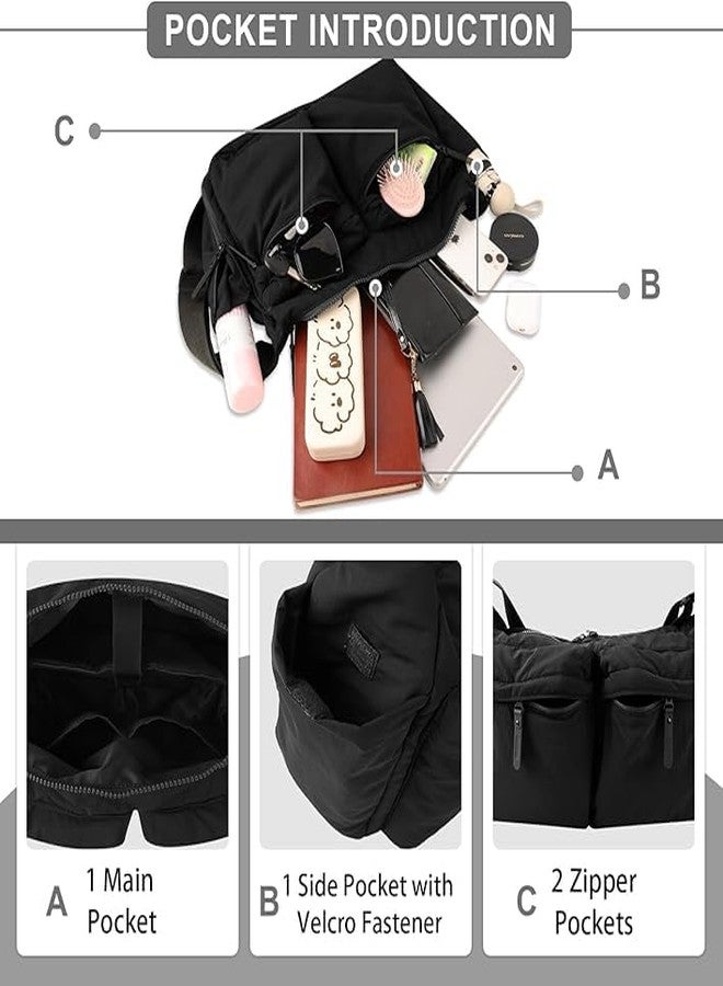 Modiq Multi-pocket shoulder bag (Black) - Image 2
