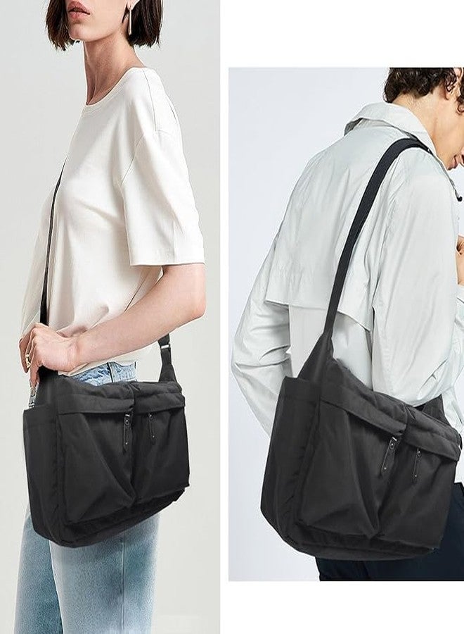 Modiq Multi-pocket shoulder bag (Black) - Image 4