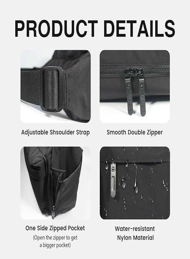 Modiq Multi-pocket shoulder bag (Black) - Image 3
