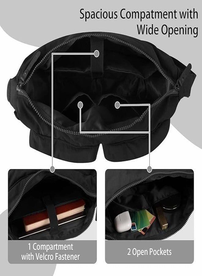 Modiq Multi-pocket shoulder bag (Black) - Image 5