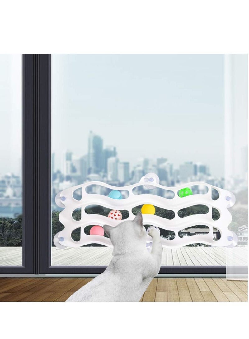 تريل بول 3 طبقات متعة الألعاب التفاعلية جذب وتمارين مصاصة لعبة القط حفظ الفضاء - Image 1