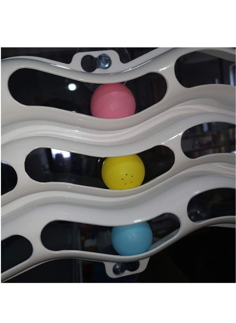 تريل بول 3 طبقات متعة الألعاب التفاعلية جذب وتمارين مصاصة لعبة القط حفظ الفضاء - Image 5