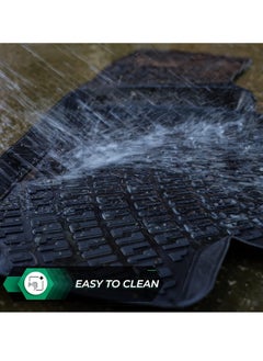 RIZLINER RizLiner Hyundai Accent 2018-2023 Floor Mats 3D Custom Fit Compatible with  Car Mats Laser Measured 1st & 2nd Row Floor Liners All Weather Non-Slip (Black)  - Image 5