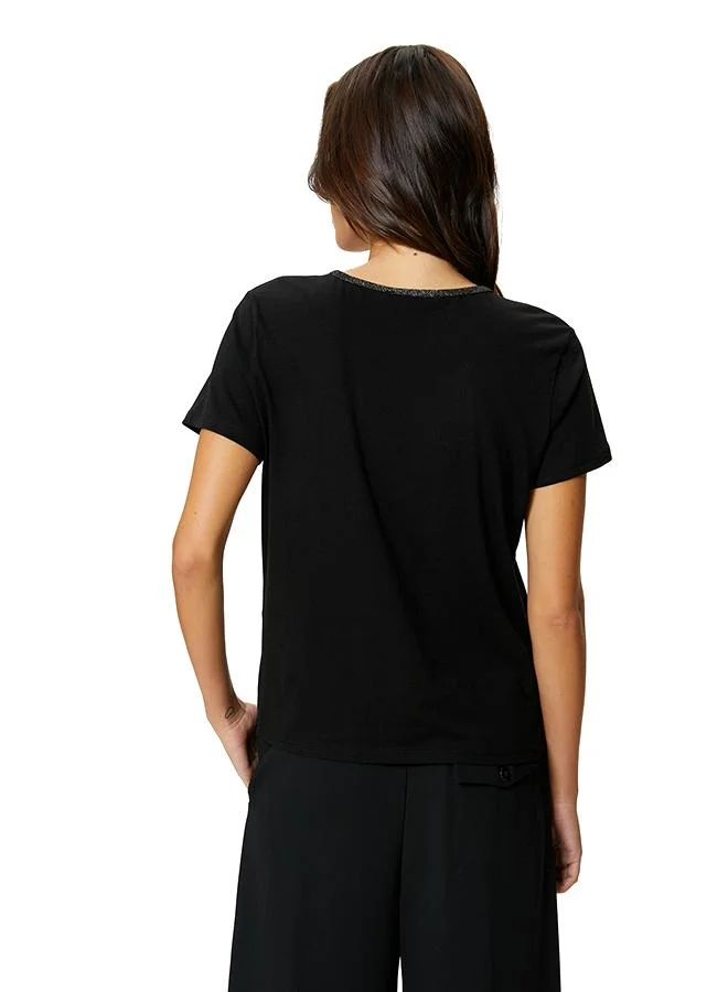 Koton  Glitter Detail T-Shirt for Women | Best Price UAE
