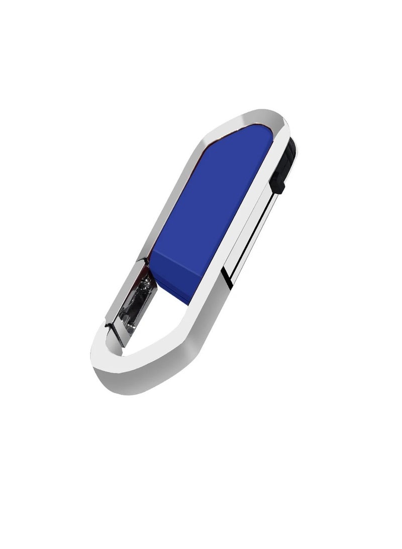 AROAQ USB Flash Drive, Portable Metal Thumb Drive with Keychain, USB 2.0 Flash Drive Memory Stick, Convenient and Fast Pen Thumb U Disk for External Data Storage, (1pc 1GB Blue)  - Image 1