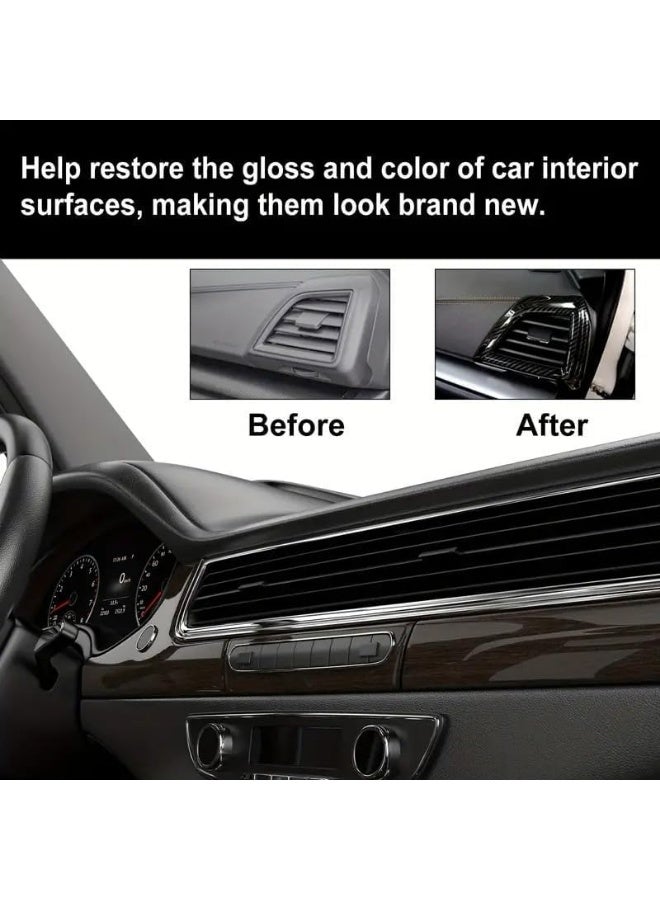 طلاء كريستالي لإعادة تجديد البلاستيك للسيارات والدراجات – DISENO سائل ترميم PVC سعة 30 مل – منظف ومُلمّع لأجزاء التابلوه والبلاستيك الداخلي والخارجي - Image 5