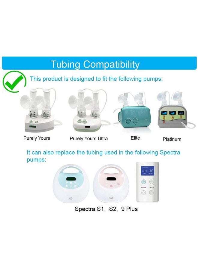 Maymom Replacement Tubing For Ameda Purely Yours Mya Joy Joy Plus Breast Pump; Also Suitable For Spectra S1 Spectra S2 Spectra 9 Pumps; Retail Pack 2 Tubes/Pack  - Image 5