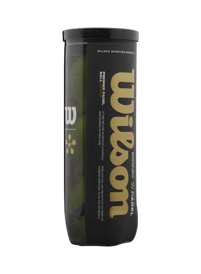 Wilson  PREMIER PADEL OFFICIAL 3-BALL CAN  | Best Price UAE