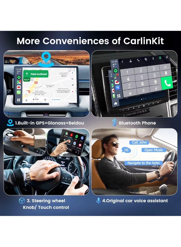 Kbox-Led Qualcomm 6225 Chipset Android 13 Google Play Apps Wireless Carplay Adapter RGB Light 4G Sim Card Network - Image 4