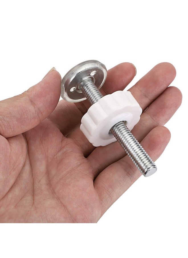 OwnMy - OwnMy M10(10mm/0.39") Gate Adapter 4PCS Gate Threaded Spindle Rod Accessory Pressure Gate Replacement Parts Screw Mounted Bolts Kit for Pets Gates Stair Railing Gates, White - Image 1