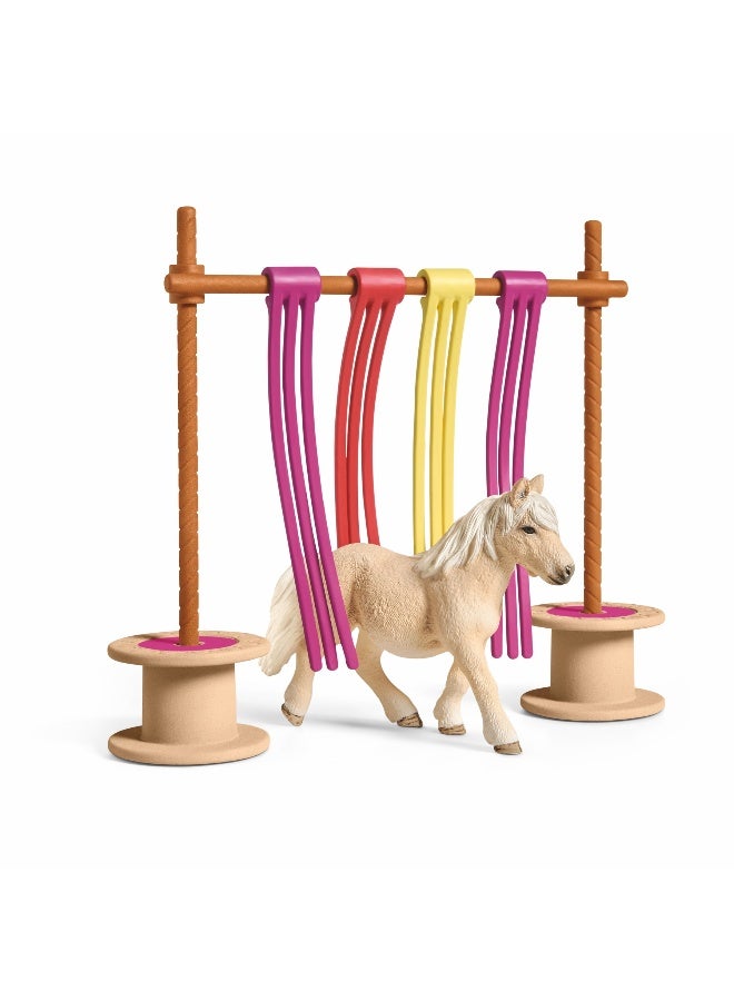 Schleich Pony Curtain Obstacles Playset - Image 1