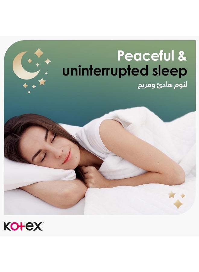 Kotex (PACK OF 2) Natural Ultra Thin Pads, 100% Cotton Pad, Overnight Protection Sanitary Pads With Wings, 14 Sanitary Pads - Image 5