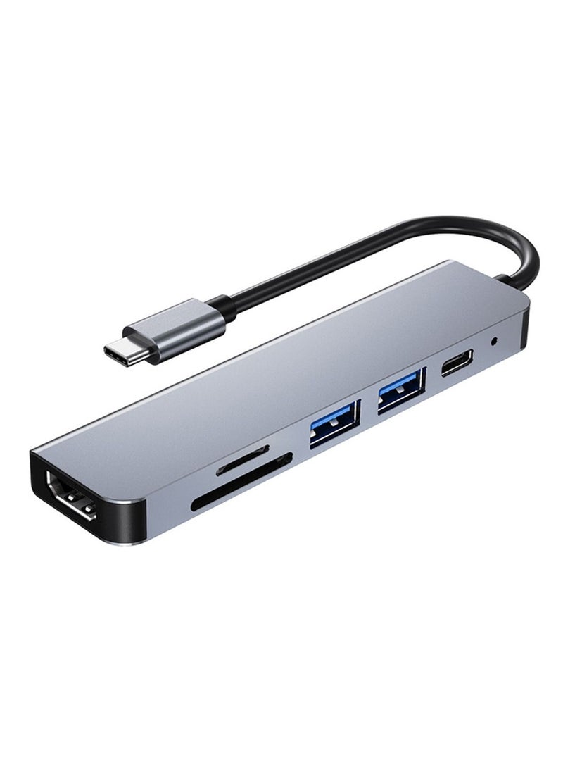 Youque - 6 in 1 Laptop Docking Station Hub Multiport Adapter - Image 1