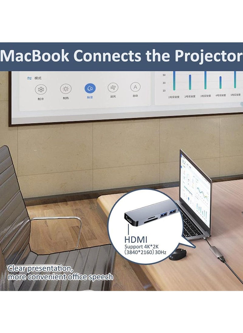 Youque - 6 in 1 Laptop Docking Station Hub Multiport Adapter - Image 1