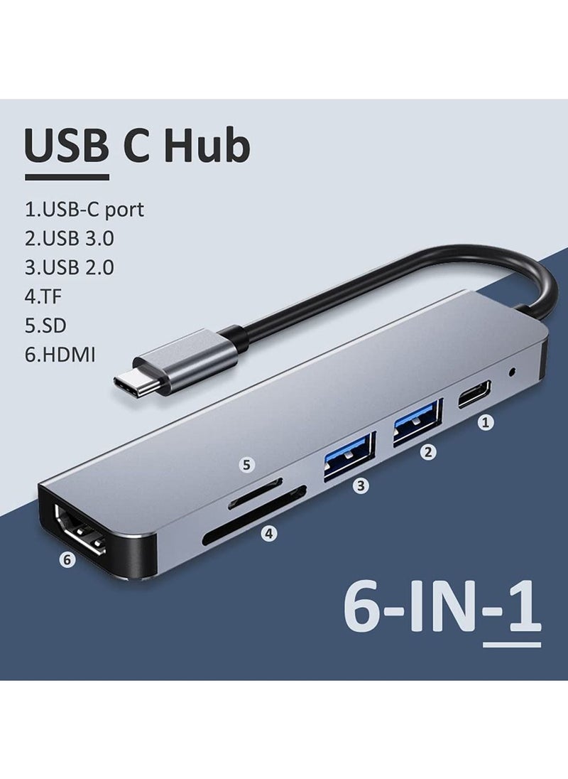 Youque - 6 in 1 Laptop Docking Station Hub Multiport Adapter - Image 1