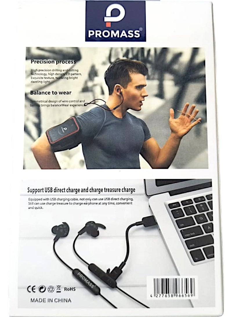 PROMASS Bluetooth Earphones with Ultra Long Battery Life, Lightweight Design, Voice and Magnetic Features - Image 2