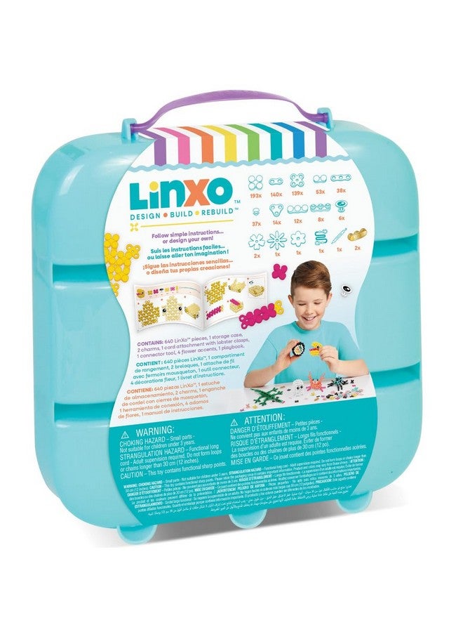 Make It Real: LinXo Creator Set 650 pcs, DIY 13 Projects, Jewelry & Collectible Figures, Design-Build-Rebuild, Flexible Pieces, Girls & Kids Ages 6+ - Image 2