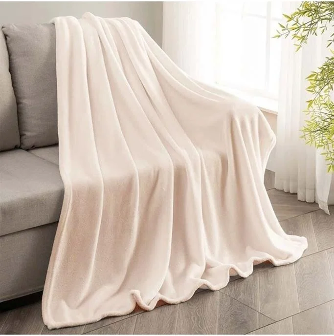 Mulberry Wellsoft Single Blanket Warm Blanket TV Decor Blanket 100X170 Cream