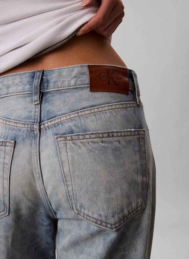 Calvin Klein Jeans  90s Print Straight Leg Jeans for Women | Best Price UAE