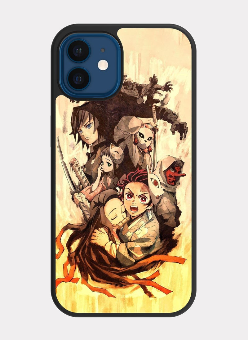 PXLAAT iPhone 12 case cover  Slayer Kimetsu No - Image 1