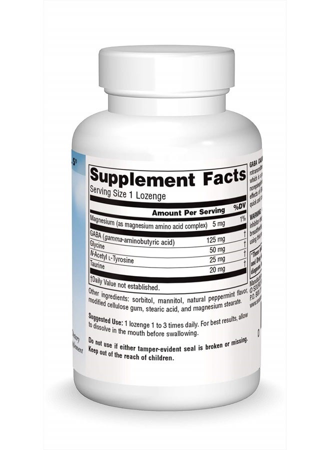 Source Naturals Serene Science, GABA Calm Quick Dissolving Peppermint Flavor - 30 Lozenges - Image 3