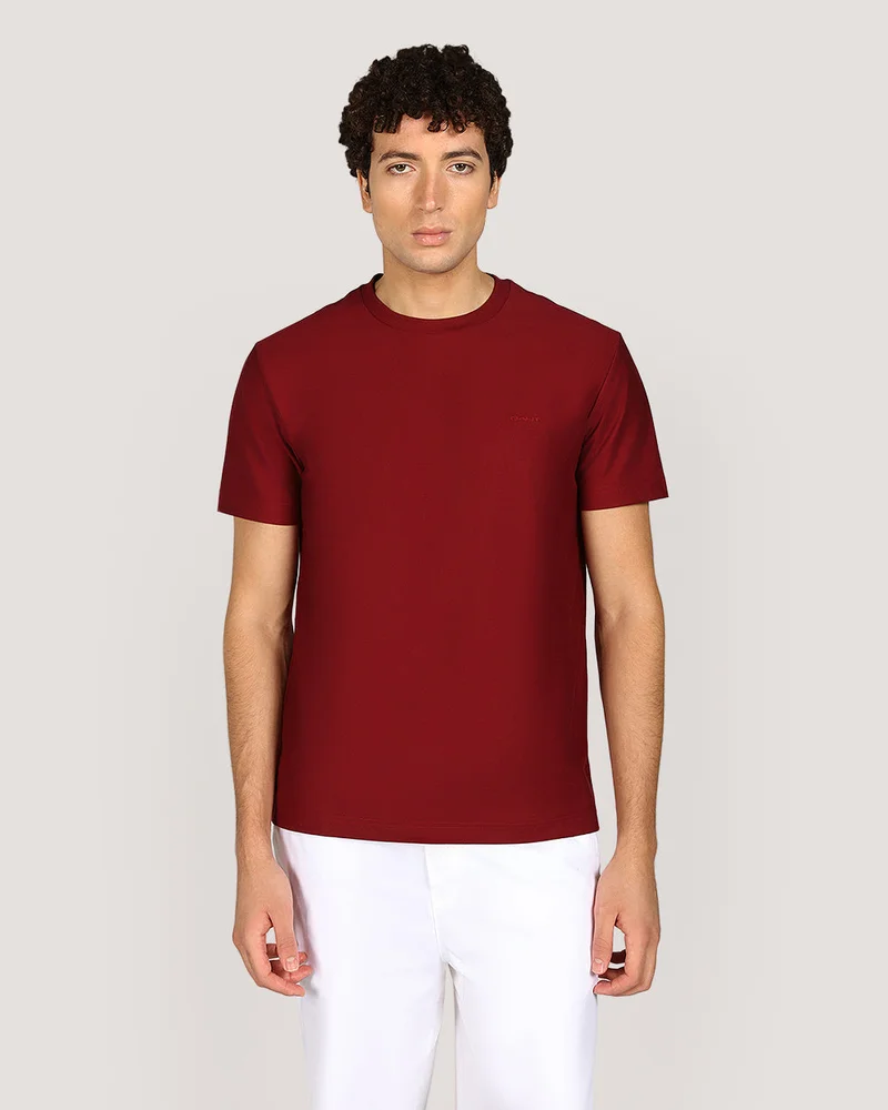 GANT Twill Texture Short Sleeve T-Shirt