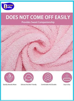 Berma Baby Hooded baby towel, toddler bathrobe, soft baby towel, newborn blanket, coral fleece shawl bath towel, swimming towel, soft and super absorbent towel for baby boys and girls, 80*80 cm  - Image 5