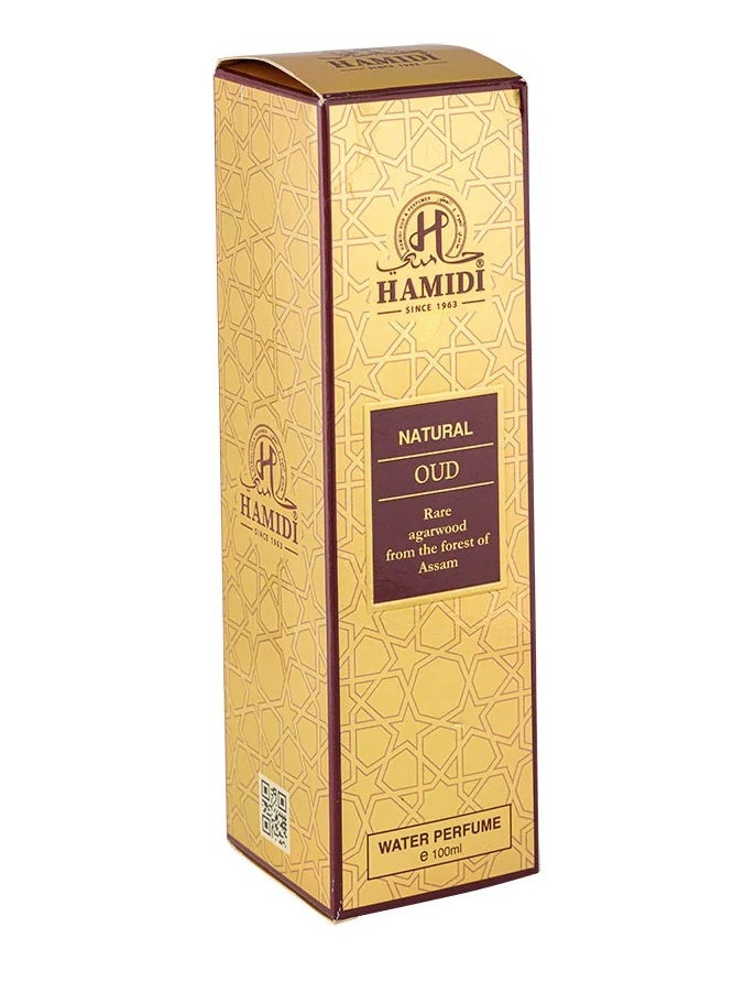 HAMIDI - Hamidi Natural Oud 100ml, Alcohol Free, Water Perfume, Eau De Parfum, For Unisex - Image 1