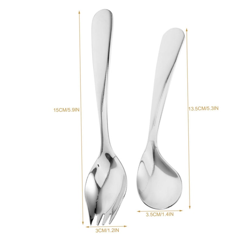 Adaptive Angled Spoon And Fork Set For Elderly Ergonomic Stainless Steel Feeding Utensils For Bedridden Patients - Image 5