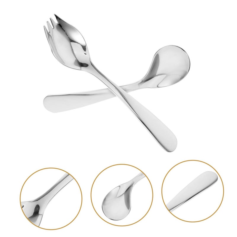 Adaptive Angled Spoon And Fork Set For Elderly Ergonomic Stainless Steel Feeding Utensils For Bedridden Patients - Image 3