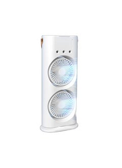 EXCLIFE Three-speed colorful lights 5000 mA extreme spray air conditioning fan shaking head, charging, remote control  - Image 1