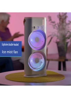 EXCLIFE Three-speed colorful lights 5000 mA extreme spray air conditioning fan shaking head, charging, remote control  - Image 5