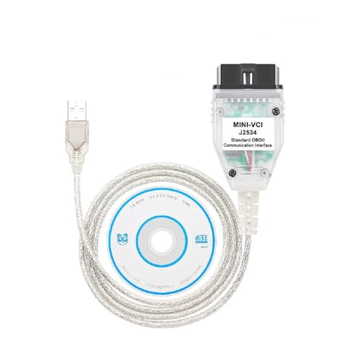 Mini for VCI J2534 Cable V1800008 Latest Version OBD2 Connector Scanner Adapter Fit for TIS Techstream Programming Diagnostic Cable Support Win XP WIN7 WIN10