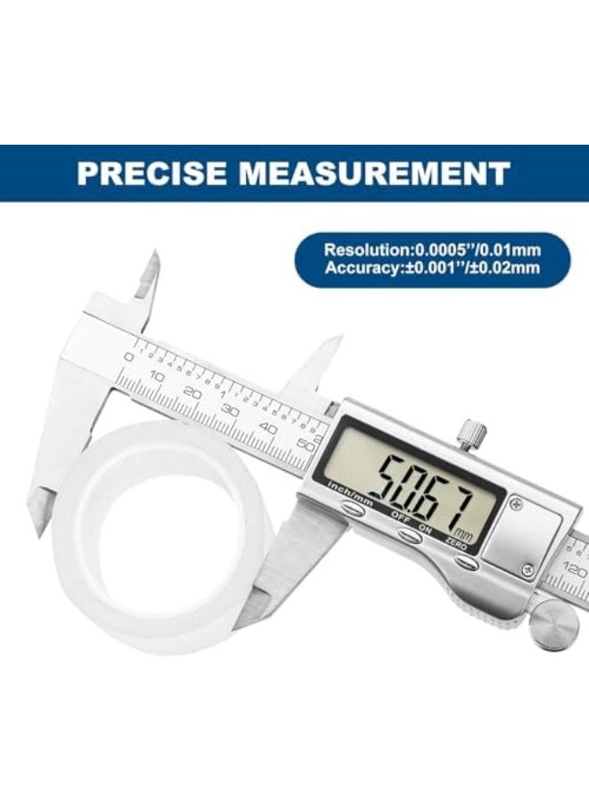 Digital Caliper Measuring Tool, 6 Inch Stainless Steel Vernier Caliper Digital Micrometer with Large LCD Screen, Auto-Off Feature, Easy Switch from Inch to Millimeter - Image 4