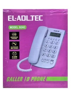 EL-Adl.Tec EL-ADL.TEC Corded Caller ID Landline Phone, Model 924C - White  - Image 2