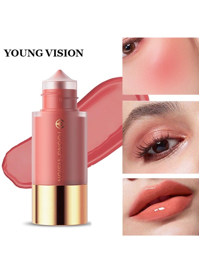 YOUNG VISION Liqud Blush,Dropper Liquid Blusher , Soft Matte Finish Cream Blush Liquid Blush Cream Blush Makeup Lightweight, Smooth Brightening Rouge #05 - Image 1