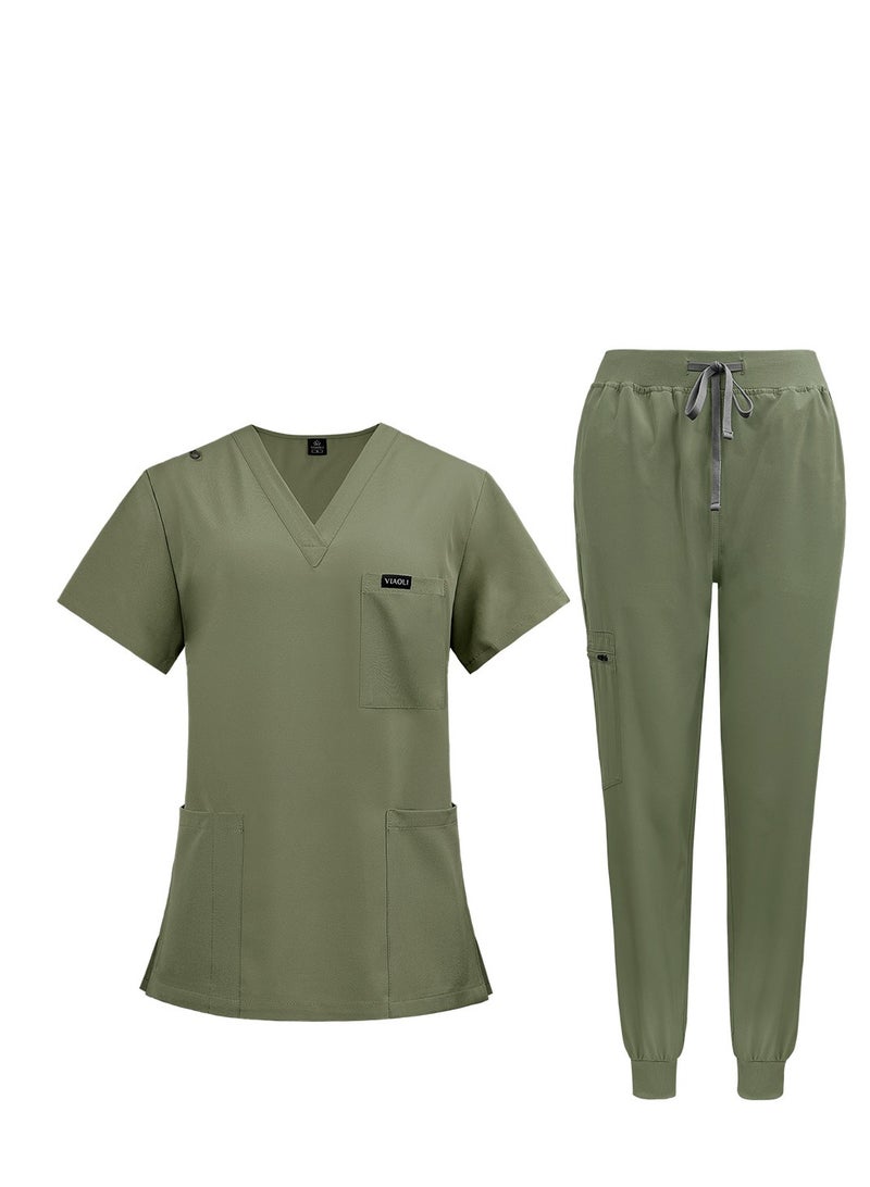 New elastic quick drying medical work clothes for dental doctors and nurses ﻿ - Image 1