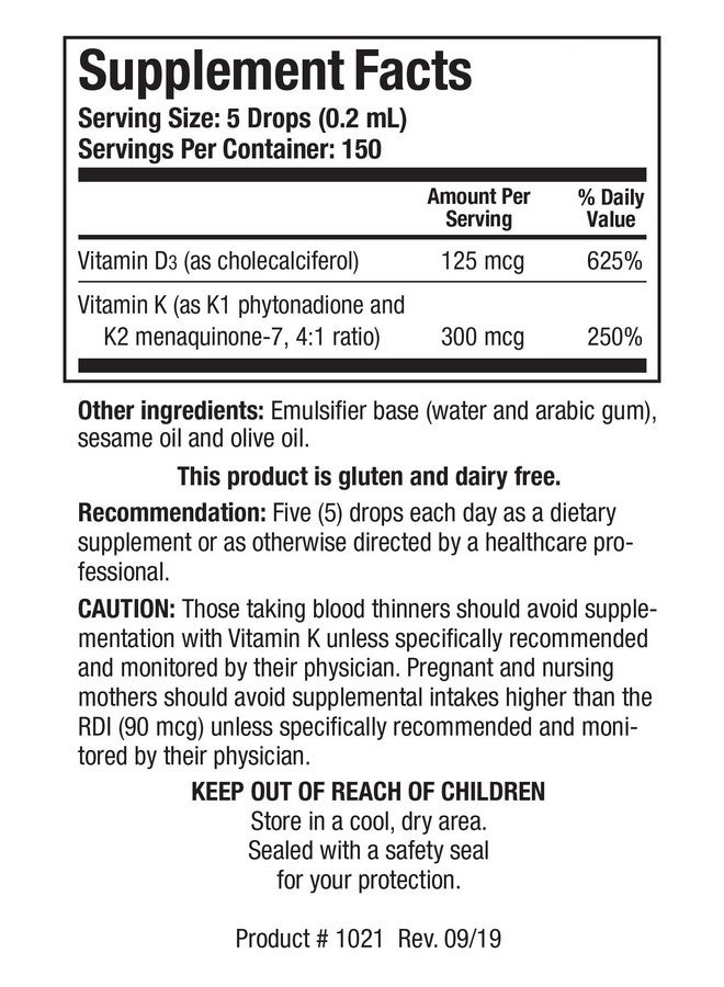 بيوتيكس ريسيرش Biotics Research Bio-DK-Mulsion™-Emulsified Liquid Vitamin D and K, D3 Drops 125 mcg & Vitamin K (K1, K2) 300 mcg MK-7-يدعم عظام أقوى وقوة العضلات والعظام وصحة القلب ومؤشر كتلة الجسم 1 أونصة سائلة - Image 3