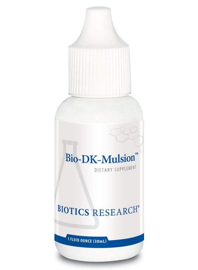 بيوتيكس ريسيرش Biotics Research Bio-DK-Mulsion™-Emulsified Liquid Vitamin D and K, D3 Drops 125 mcg & Vitamin K (K1, K2) 300 mcg MK-7-يدعم عظام أقوى وقوة العضلات والعظام وصحة القلب ومؤشر كتلة الجسم 1 أونصة سائلة - Image 1