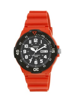 Casio MRW200HC-4BVDF Men's Water Resistant Analog Watch, 45 mm, Red