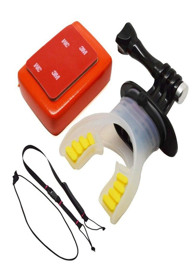 Action Pro Mouth Mount Set, Bite Mount Compatible with GoPro Cameras for Surfing Diving Skating - Image 1