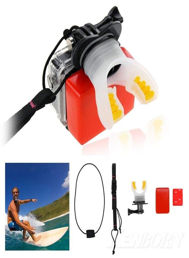 Action Pro Mouth Mount Set, Bite Mount Compatible with GoPro Cameras for Surfing Diving Skating - Image 2