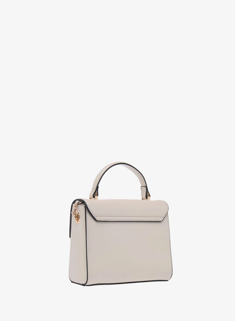 Paprika IVORY Women Textured Satchel Bag with Top Handle and Chain Strap for Women | Best Price UAE