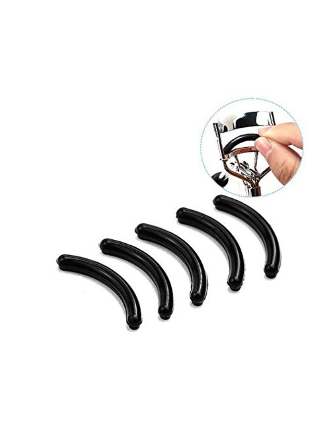 ASTRQLE 10PCS Black 098 Silicone Elastic Replacement Cushion Eyelash Clip Curler Rubber Refills Mat Silicone Pad Makeup Tool Fit Most Eyelash Curler - Image 1