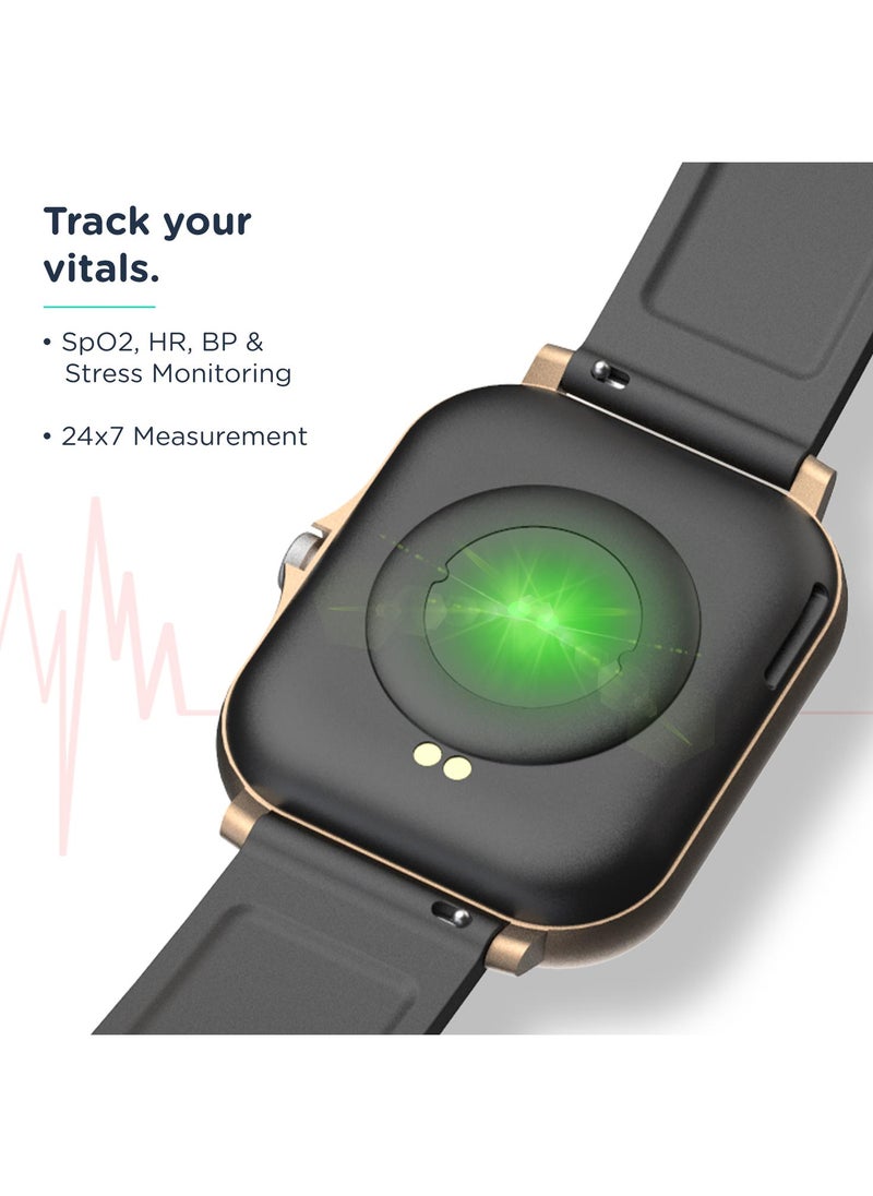 Pebble - Spark 1.7" Smartwatch for Men and Women, Bluetooth Calling, HD Display, SpO2 & Heart Rate Monitoring - Image 1