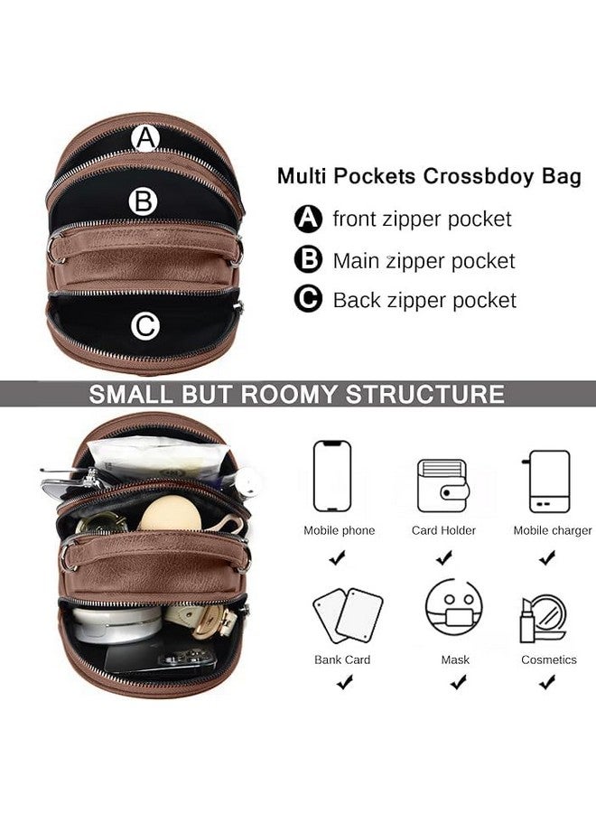 MOCA Crossbody Sling Bag for Womens & Girls Stylish Mini Phone Bag with Bee Charm,Adjustable Strap Ladies Shoulder Messenger Bags Gift (Coffee) - Image 4