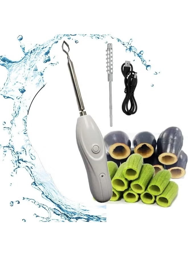 Denx M/DX2019 Rechargeable Electric Fruit & Vegetable Corer – Cordless Kitchen Gadget for Apples, Pears & More | Quick, Safe, and Easy-to-Use - Image 3