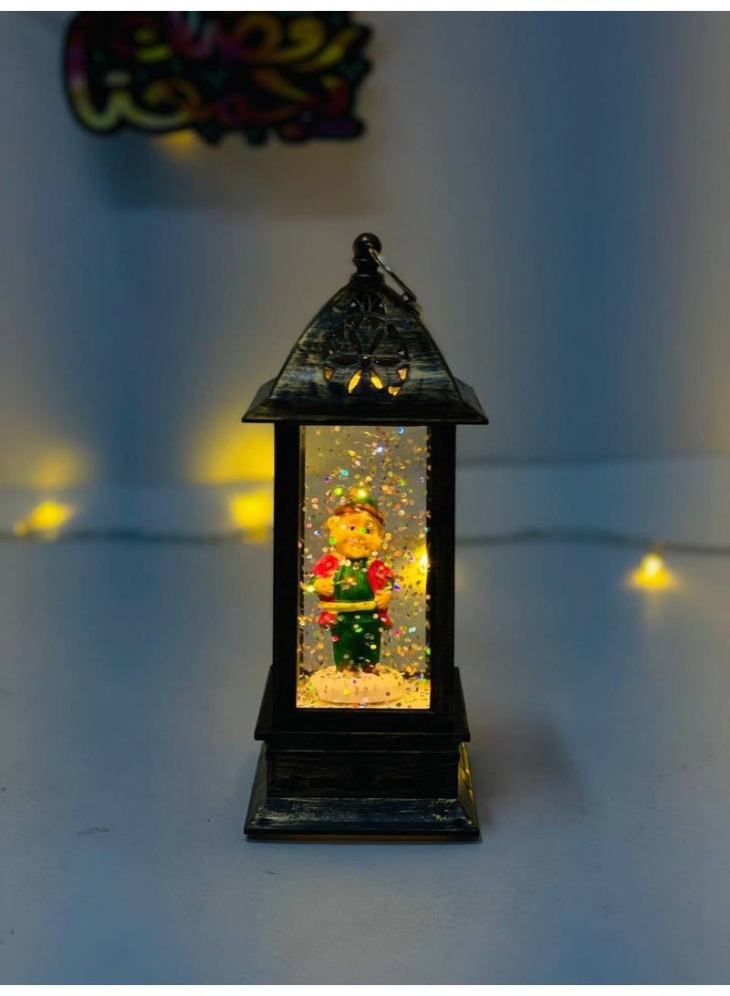 فوانيس رمضان  الفانوس الماية بالجيلتر المربع  بشخصيات رمضانية  المستورد الخامة الاكليرك المرشوشة كويس  اللي بينور ورم  بيشتغل بحجارة ساعة  المقاس : ١٣ سم - Image 2