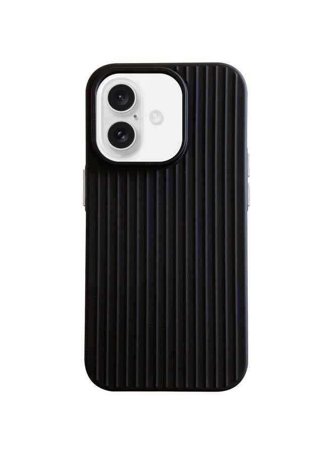 S-TOP Case For iPhone 16 Macaroon Tile Stripe TPU Hybrid PC Phone Case - Image 1